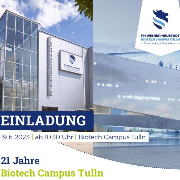 Jahre Biotech Campus Tulln Fh Wiener Neustadt